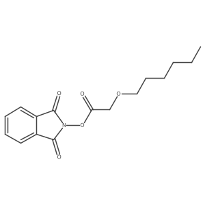 1,3-dioxo-2,3-dihydro-1H-isoindol-2-yl 2-(hexyloxy)acetate结构式