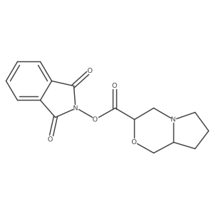 1,3-dioxo-2,3-dihydro-1H-isoindol-2-yl hexahydro-1H-pyrrolo[2,1-c]morpholine-3-carboxylate Structure