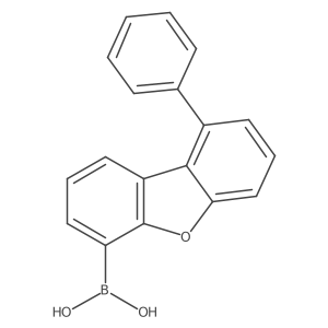 (9-Phenyldibenzo[b,d]furan-4-yl)boronic acid结构式