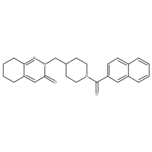 2-[[1-(Naphthalene-2-carbonyl)piperidin-4-yl]methyl]-5,6,7,8-tetrahydrocinnolin-3-one结构式