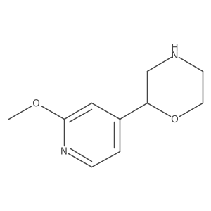 (R)-2-(2-Methoxypyridin-4-yl)morpholine结构式