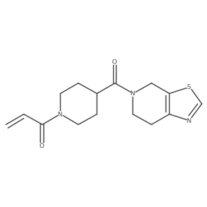 1-(4-{4H,5H,6H,7H-[1,3]thiazolo[5,4-c]pyridine-5-carbonyl}piperidin-1-yl)prop-2-en-1-one结构式