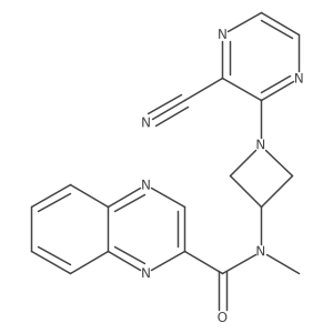N-[1-(3-Cyanopyrazin-2-yl)azetidin-3-yl]-N-methylquinoxaline-2-carboxamide结构式