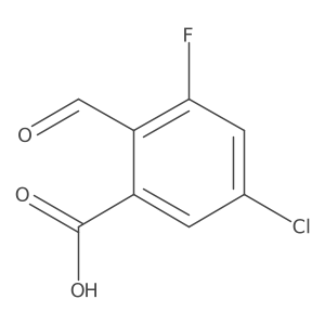 5-Chloro-3-fluoro-2-formylbenzoic acid Structure