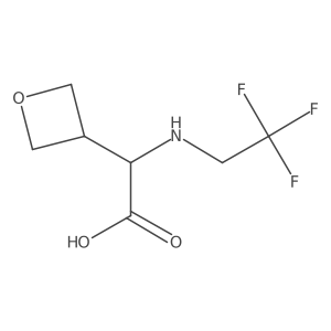 2-(Oxetan-3-yl)-2-[(2,2,2-trifluoroethyl)amino]acetic acid Structure