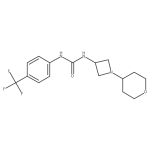 3-[1-(Oxan-4-yl)azetidin-3-yl]-1-[4-(trifluoromethyl)phenyl]urea Structure