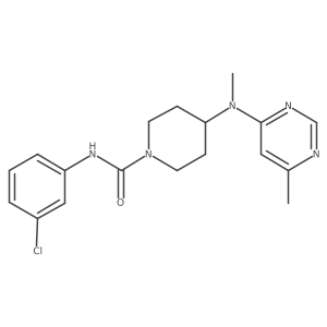 N-(3-chlorophenyl)-4-[methyl(6-methylpyrimidin-4-yl)amino]piperidine-1-carboxamide Structure