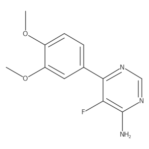 6-(3,4-Dimethoxyphenyl)-5-fluoropyrimidin-4-amine Structure