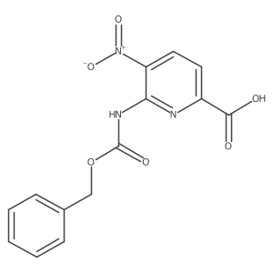6-{[(Benzyloxy)carbonyl]amino}-5-nitropyridine-2-carboxylic acid结构式