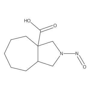 2-Nitroso-decahydrocyclohepta[c]pyrrole-3a-carboxylic acid Structure
