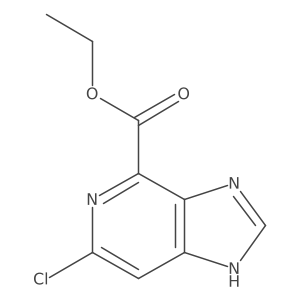 Ethyl 6-chloro-3H-imidazo[4,5-c]pyridine-4-carboxylate结构式