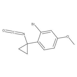 2-Bromo-1-(1-isocyanatocyclopropyl)-4-methoxybenzene Structure