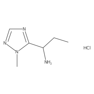 (1S)-1-(1-methyl-1H-1,2,4-triazol-5-yl)propan-1-amine hydrochloride Structure
