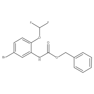 benzyl N-[5-bromo-2-(difluoromethoxy)phenyl]carbamate Structure