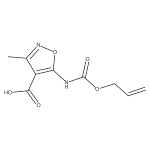 3-Methyl-5-{[(prop-2-en-1-yloxy)carbonyl]amino}-1,2-oxazole-4-carboxylic acid结构式