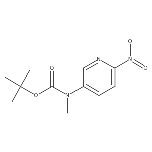 tert-butyl N-methyl-N-(6-nitropyridin-3-yl)carbamate Structure