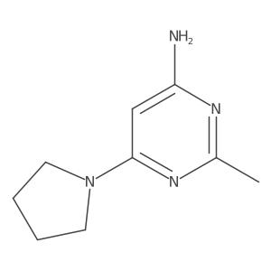 2-Methyl-6-(pyrrolidin-1-yl)pyrimidin-4-amine Structure