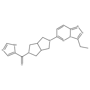 4-(5-{3-ethyl-[1,2,4]triazolo[4,3-b]pyridazin-6-yl}-octahydropyrrolo[3,4-c]pyrrole-2-carbonyl)-1H-imidazole Structure