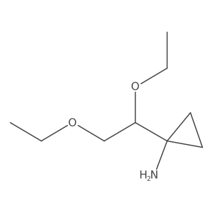 1-(1,2-Diethoxyethyl)cyclopropan-1-amine结构式