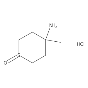 4-Amino-4-methyl-1lambda4-thian-1-one hydrochloride结构式