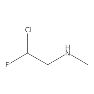 (2-Chloro-2-fluoroethyl)(methyl)amine Structure