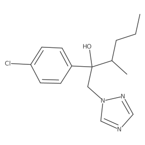 2-(4-chlorophenyl)-3-methyl-1-(1H-1,2,4-triazol-1-yl)hexan-2-ol结构式
