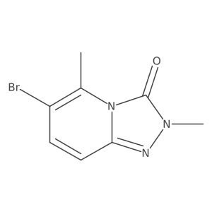 6-bromo-2,5-dimethyl-1,2,4-Triazolo[4,3-a]pyridin-3(2H)-one Structure