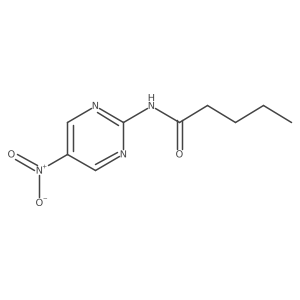 2-(N-pentanoyl)amino-5-nitropyrimidine结构式