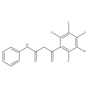 2,3,4,5,6-Pentafluoro-I(2)-oxo-N-phenylbenzenepropanamide结构式