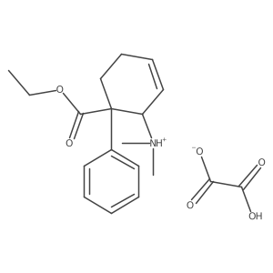 trans-2-(Dimethylamino)-1-phenyl-3-cyclohexene-1-carboxylic acid ethyl ester ethanedioate (1:1) Structure