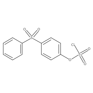 Chlorosulfuric acid, 4-(phenylsulfonyl)phenyl ester结构式