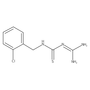 N-(Aminoiminomethyl)-Na(2)-[(2-chlorophenyl)methyl]thiourea Structure