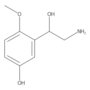 5-Hydroxy-2-methoxyphenethanolamine结构式
