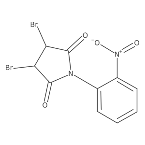 3,4-Dibromo-1-(2-nitrophenyl)-2,5-pyrrolidinedione结构式