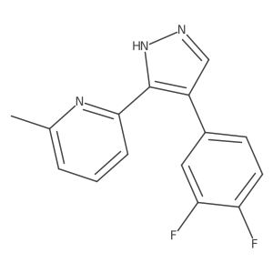 2-[4-(3,4-Difluoro-phenyl)-1H-pyrazol-3-yl]-6-methyl-pyridine Structure