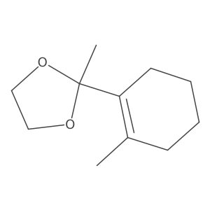 2-Methyl-2-(2-methyl-1-cyclohexen-1-yl)-1,3-dioxolane Structure