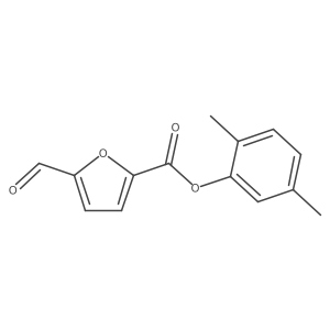 2,5-Dimethylphenyl 5-formyl-2-furancarboxylate Structure