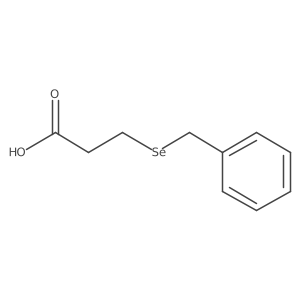 Propanoic acid, [(phenylmethyl)seleno]- Structure