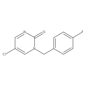 5-Chloro-1-[(4-fluorophenyl)methyl]-2(1H)-pyrimidinone结构式