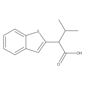 2-(2-Benzothienyl)-3-methylbutanoic acid结构式