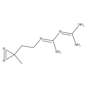 1-carbamimidamido-N-[2-(3-methyl-3H-diazirin-3-yl)ethyl]methanimidamide Structure