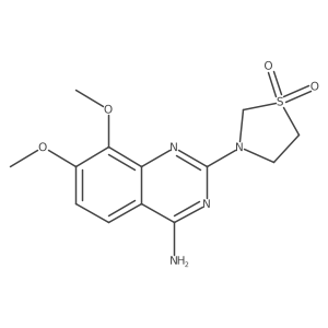 2-(1,1-Dioxido-3-thiazolidinyl)-7,8-dimethoxy-4-quinazolinamine Structure