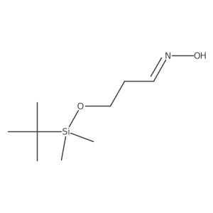 3-(Tert-butyl-dimethyl-silanyloxy)-propionaldehyde oxime结构式