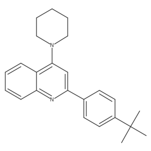 2-(4-Tert-butylphenyl)-4-(1-piperidinyl)quinoline Structure