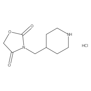 3-(Piperidin-4-ylmethyl)oxazolidine-2,4-dione hydrochloride Structure
