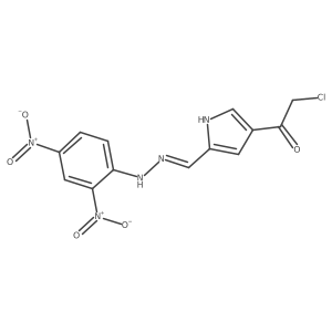 4-(2-chloroacetyl)-1H-pyrrole-2-carbaldehyde N-(2,4-dinitrophenyl)hydrazone Structure