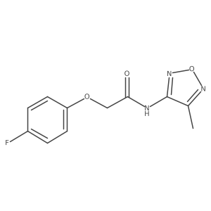 2-(4-fluorophenoxy)-N-(4-methyl-1,2,5-oxadiazol-3-yl)acetamide Structure