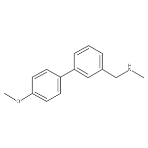 [1,1'-Biphenyl]-3-methanamine, 4'-methoxy-N-methyl-结构式