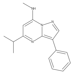 5-isopropyl-N-methyl-3-phenylpyrazolo[1,5-a]pyrimidin-7-amine Structure