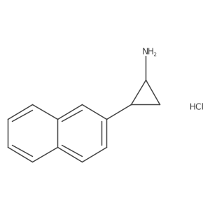 2-(Naphthalen-2-yl)cyclopropan-1-amine hydrochloride Structure